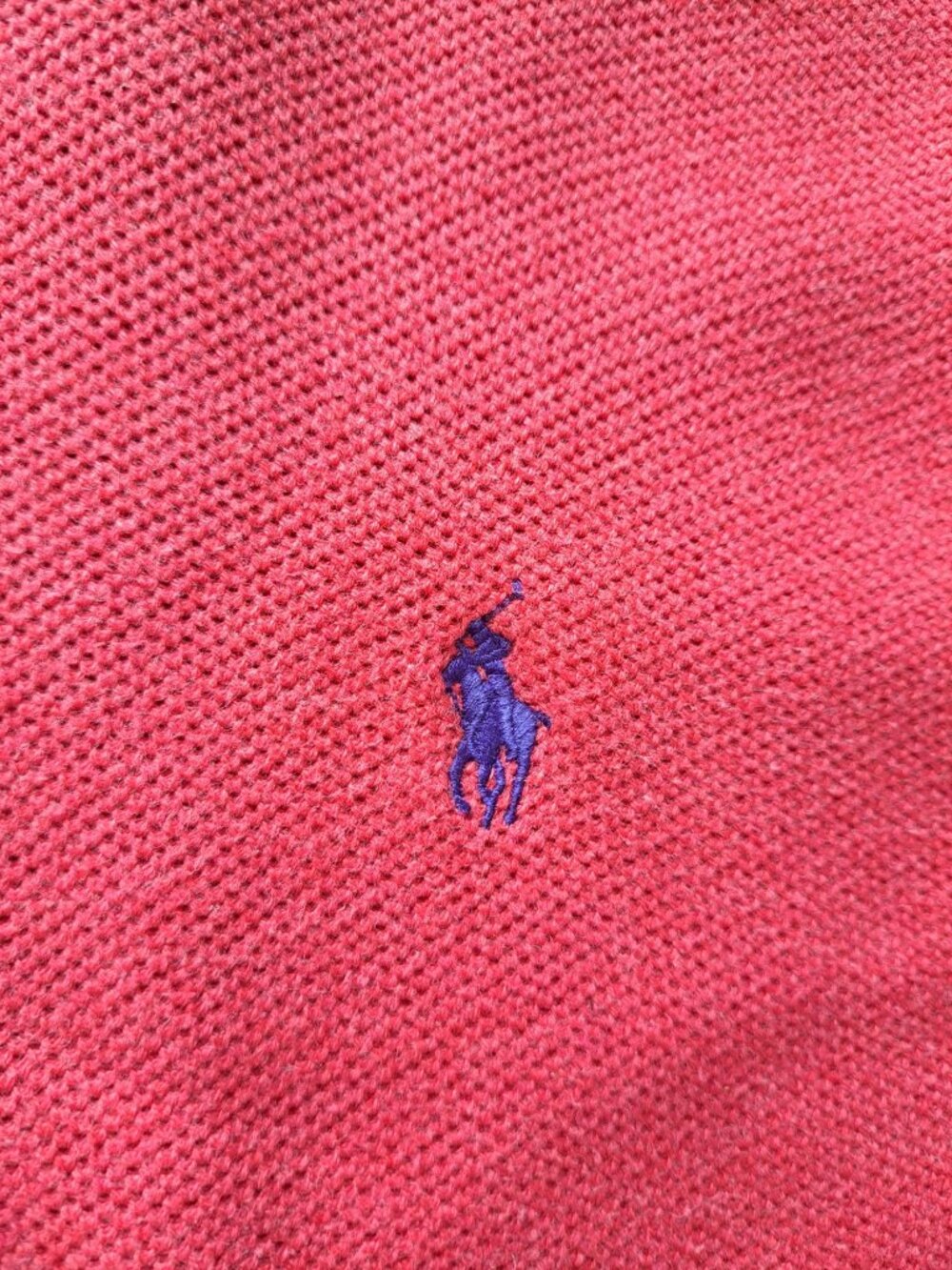 Lot 2 Polo Ralph Lauren Mens XXL Pima Cotton Quarter-Zip Sweaters Beige Salmon - Picture 2 of 9